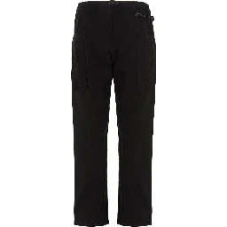 Black Cotton Cargo Pants