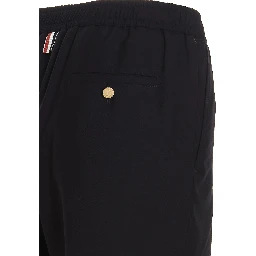 Blue Wool Athletic Pants