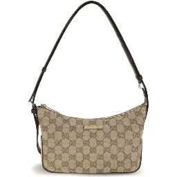 Beige Fabric Handbag