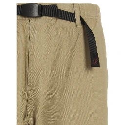 Beige Cotton Casual Pants