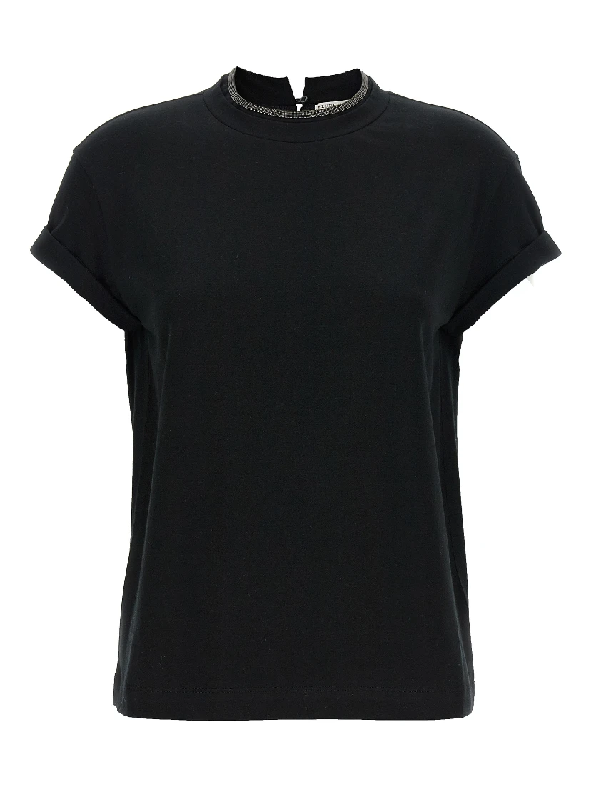 Black Cotton T-Shirt