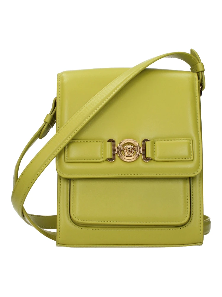 Green Leather Crossbody Bag