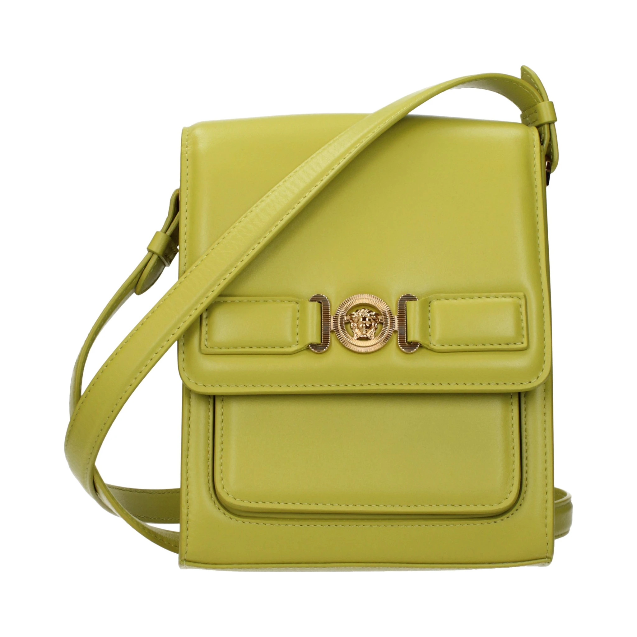 Green Leather Crossbody Bag
