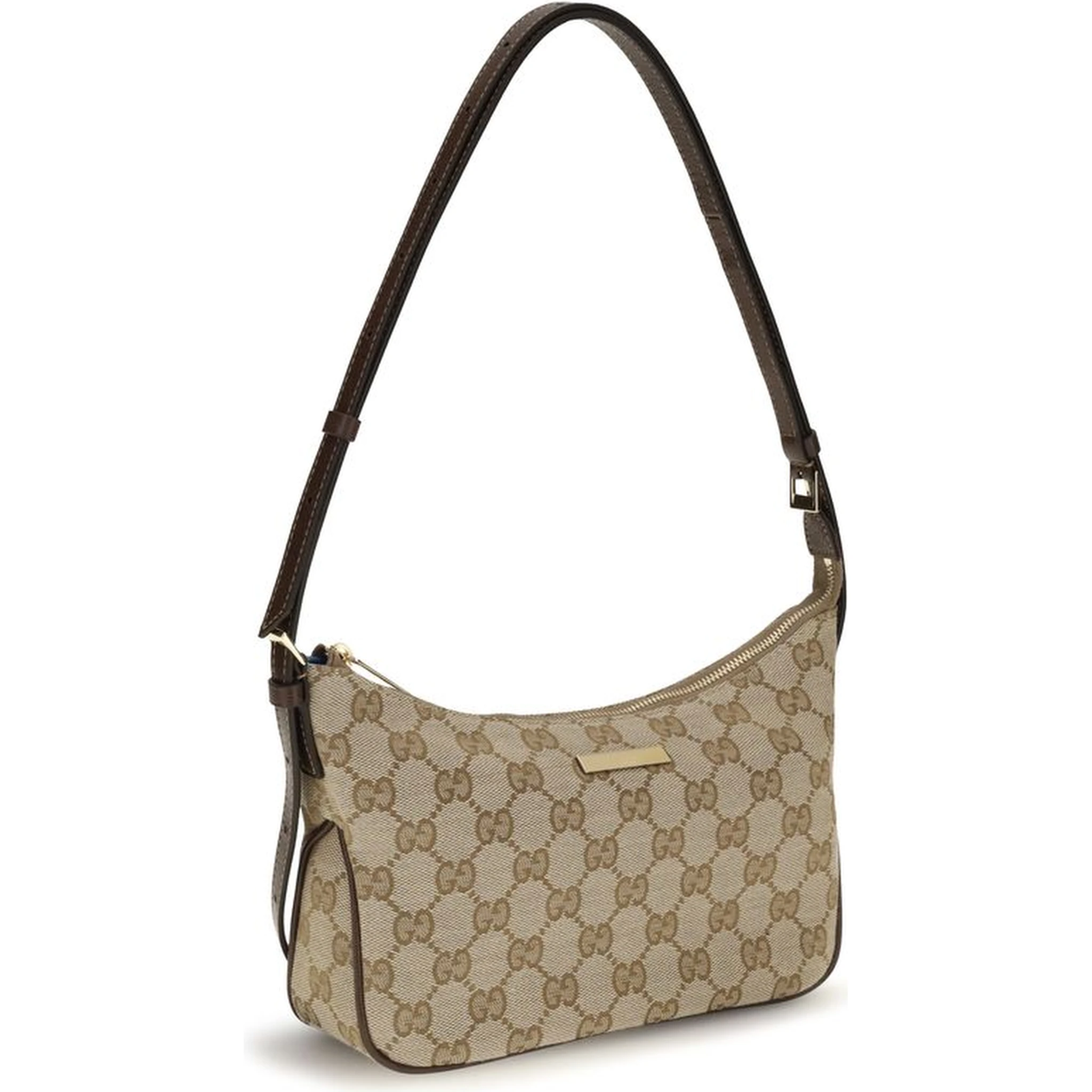 Beige Fabric Handbag