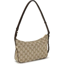 Beige Fabric Handbag