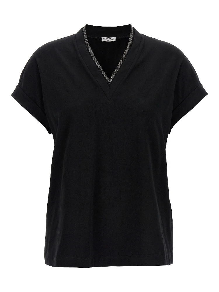 Black Cotton T-Shirt