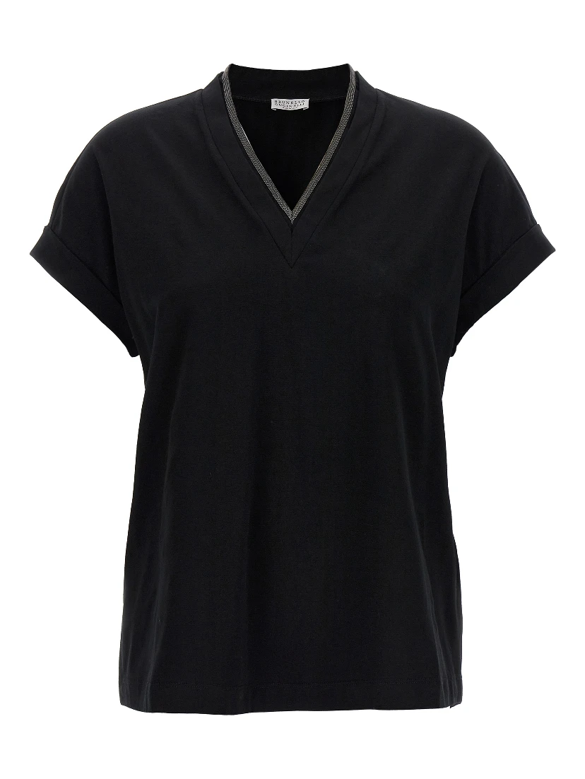 Black Cotton T-Shirt