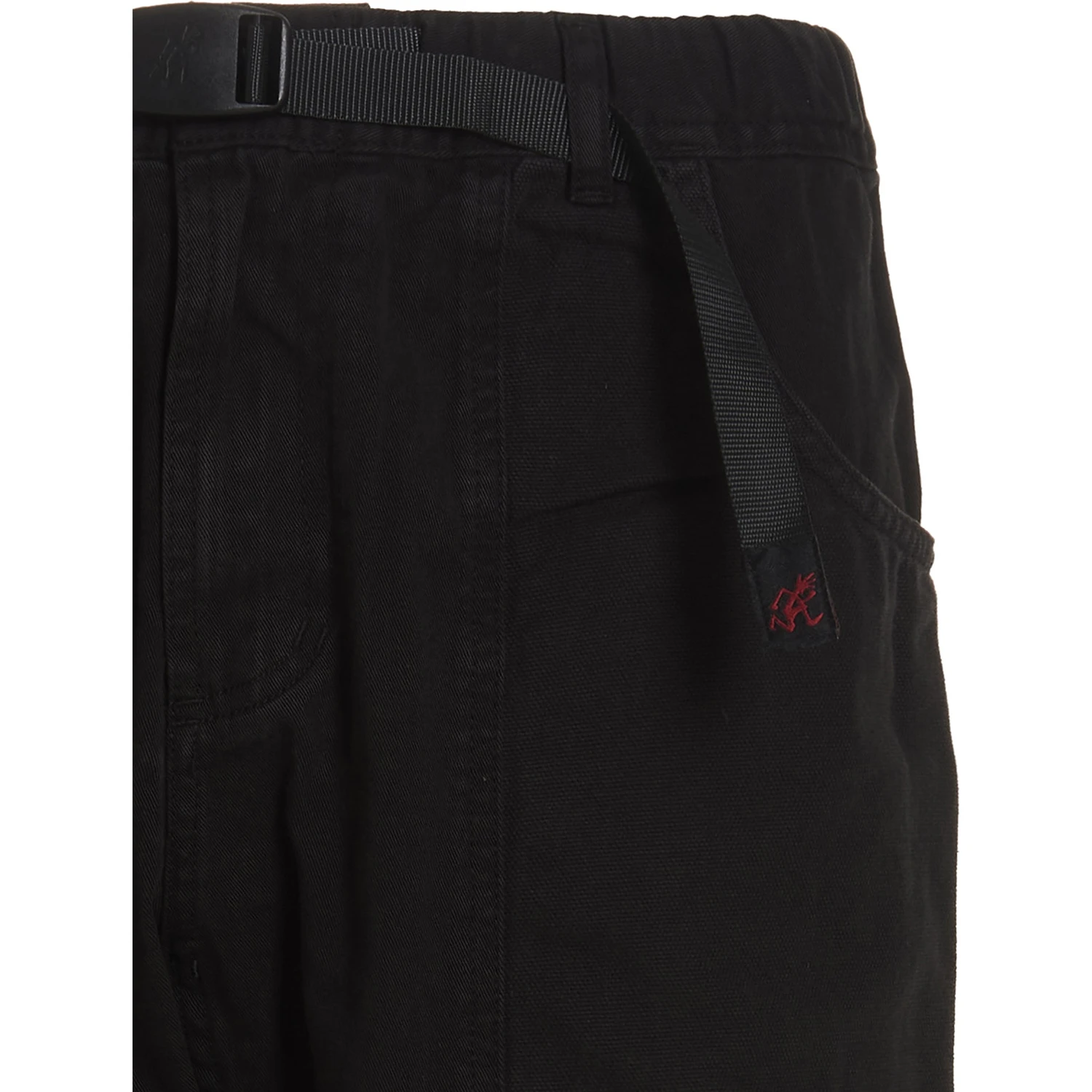 Black Cotton Cargo Pants