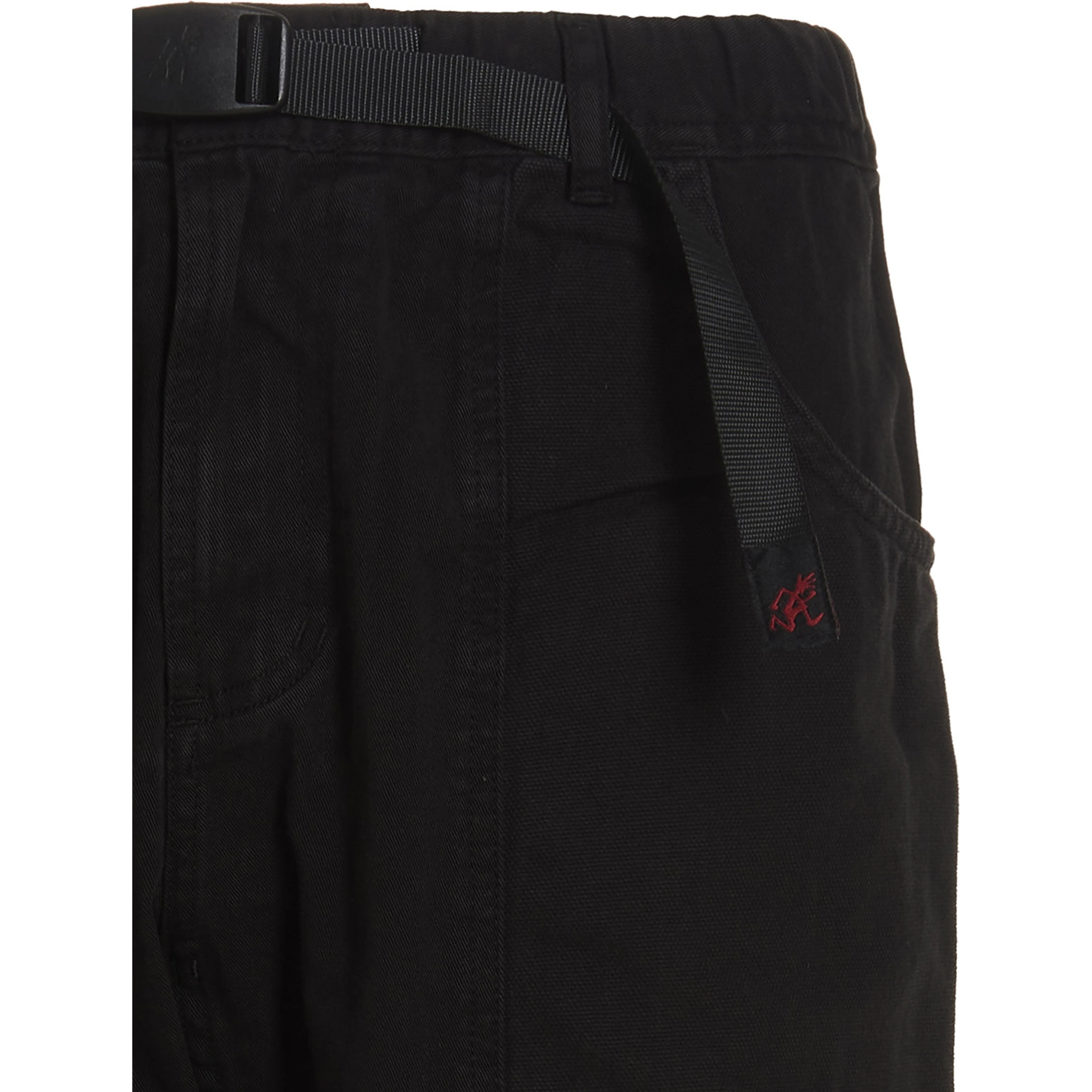 Black Cotton Cargo Pants
