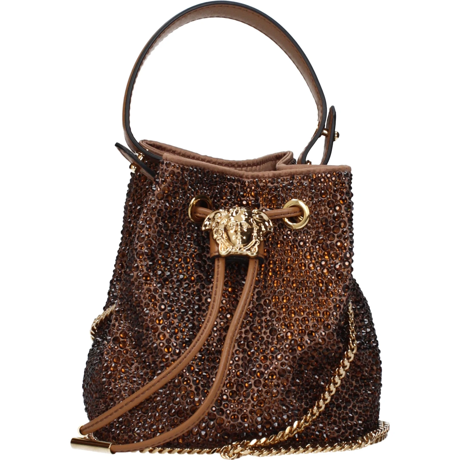 Brown Satin Handbag