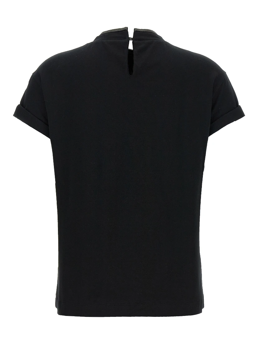 Black Cotton T-Shirt
