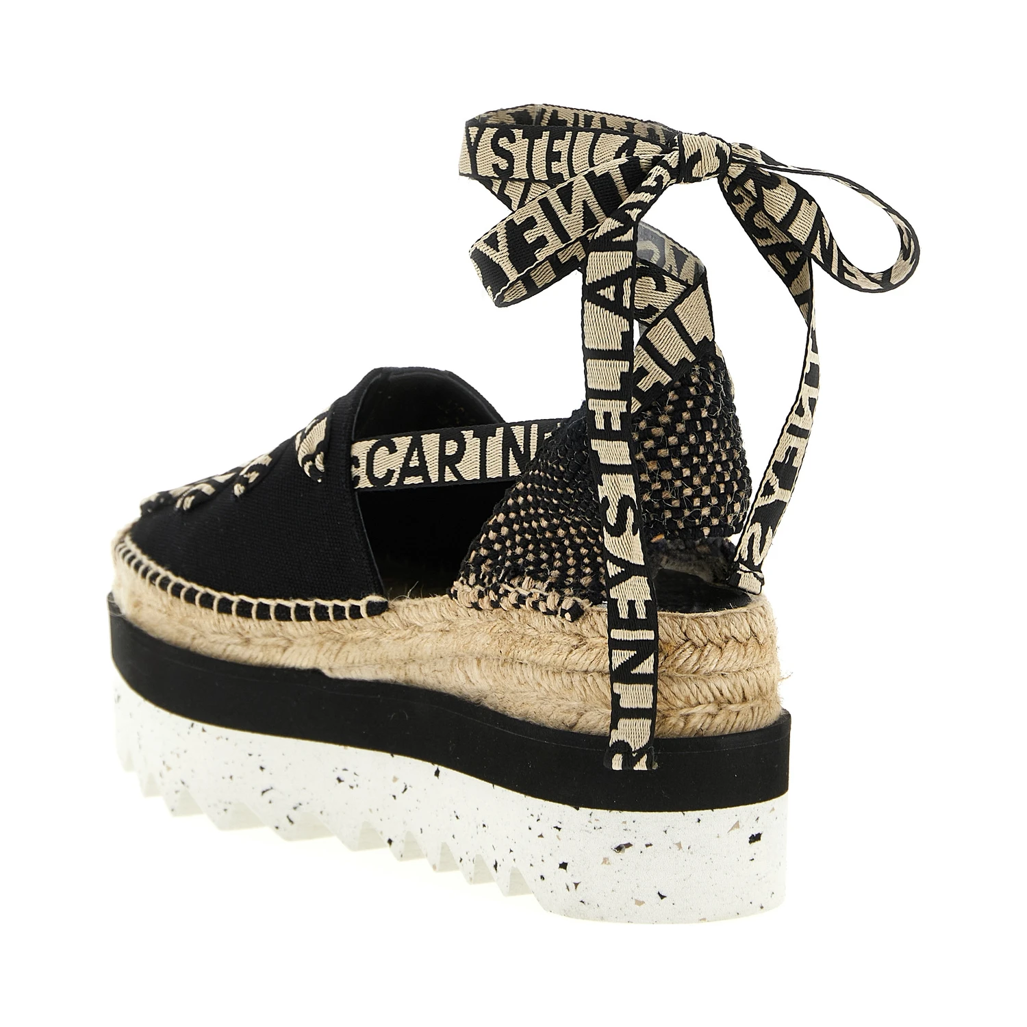 Multicolor Cotton Wedge Sandals