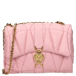 Pink Leather Shoulder Bag