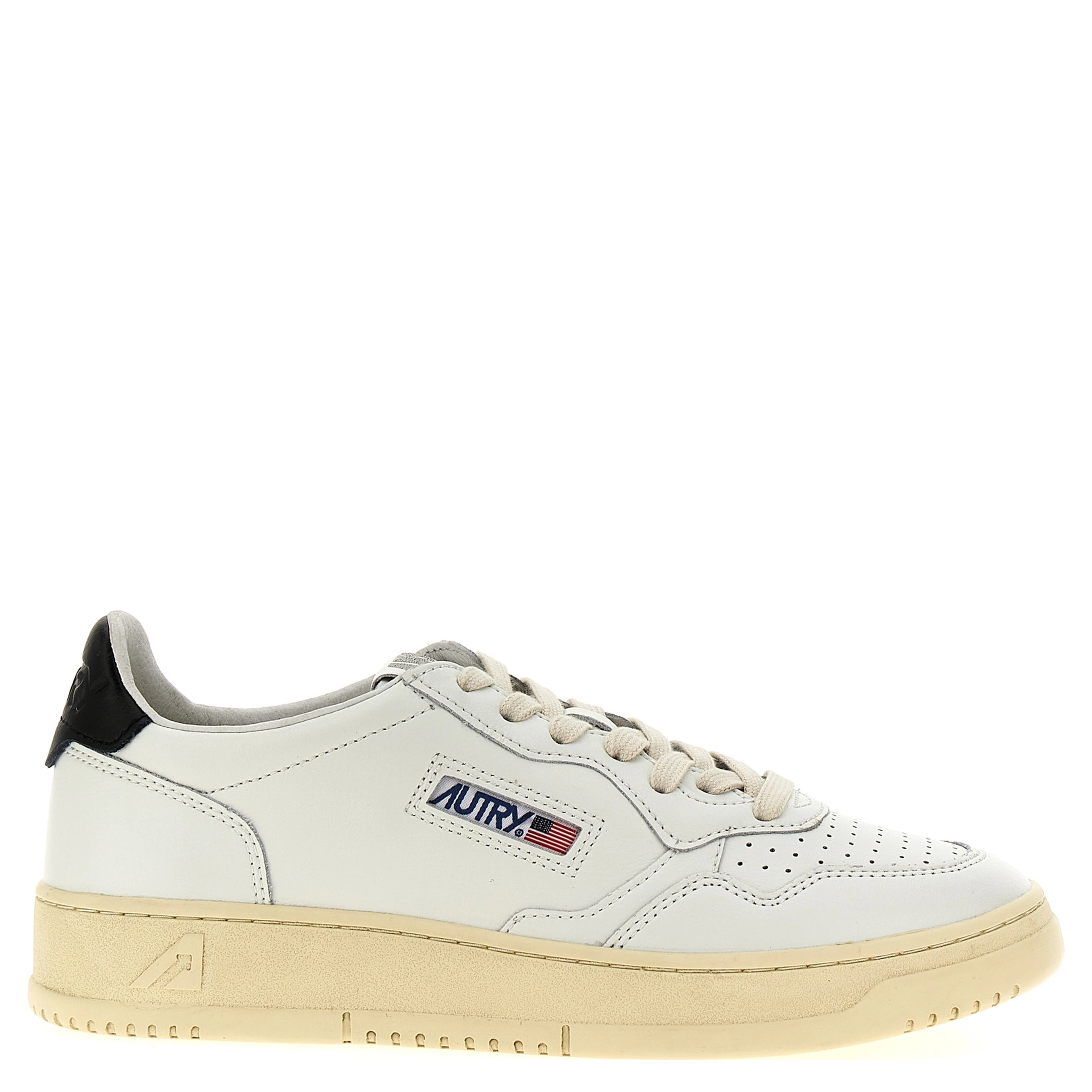 Bicolor Calfskin Low Top Sneakers