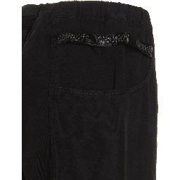 Black Cotton Cargo Pants