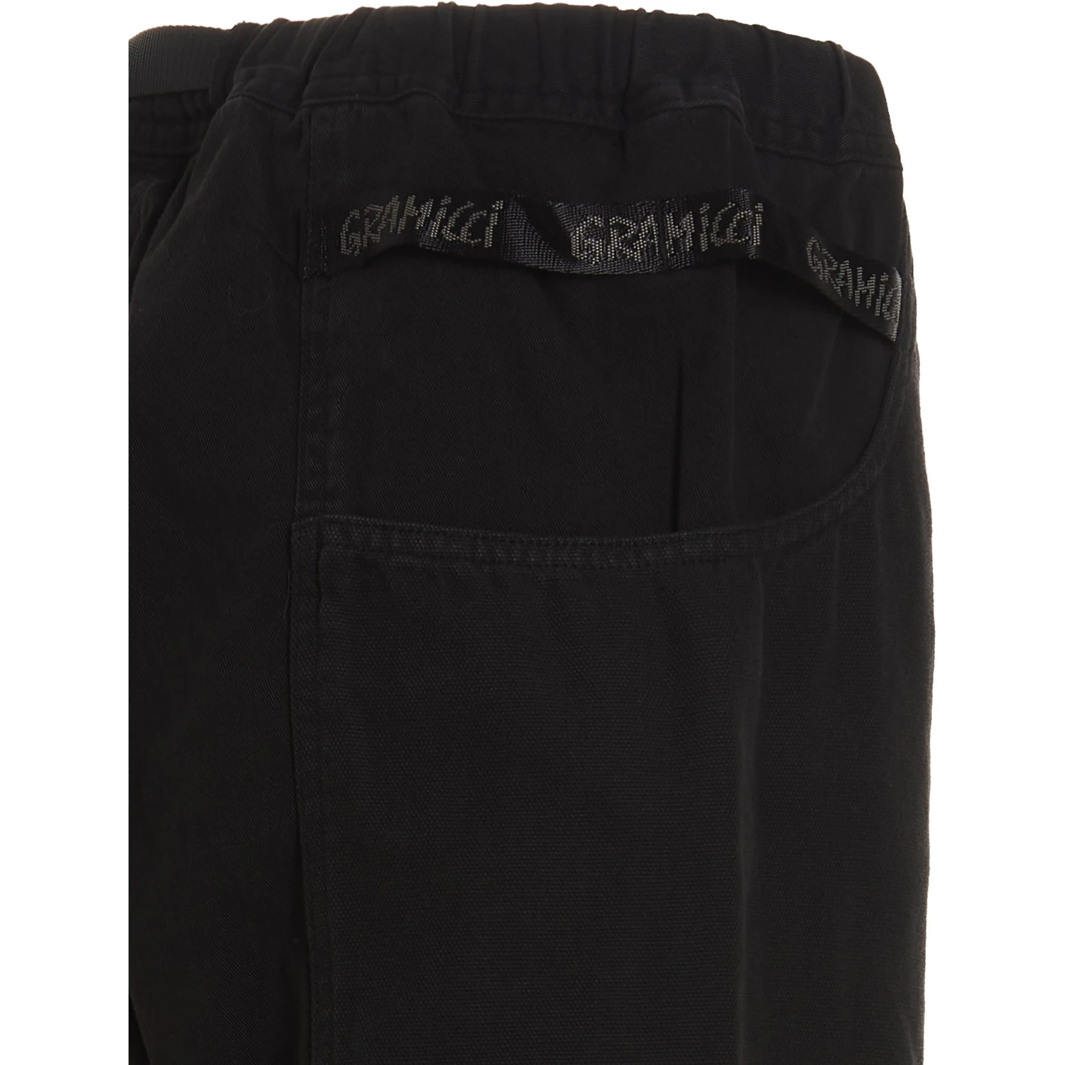 Black Cotton Cargo Pants