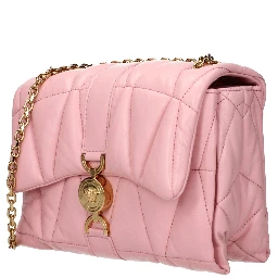 Pink Leather Shoulder Bag