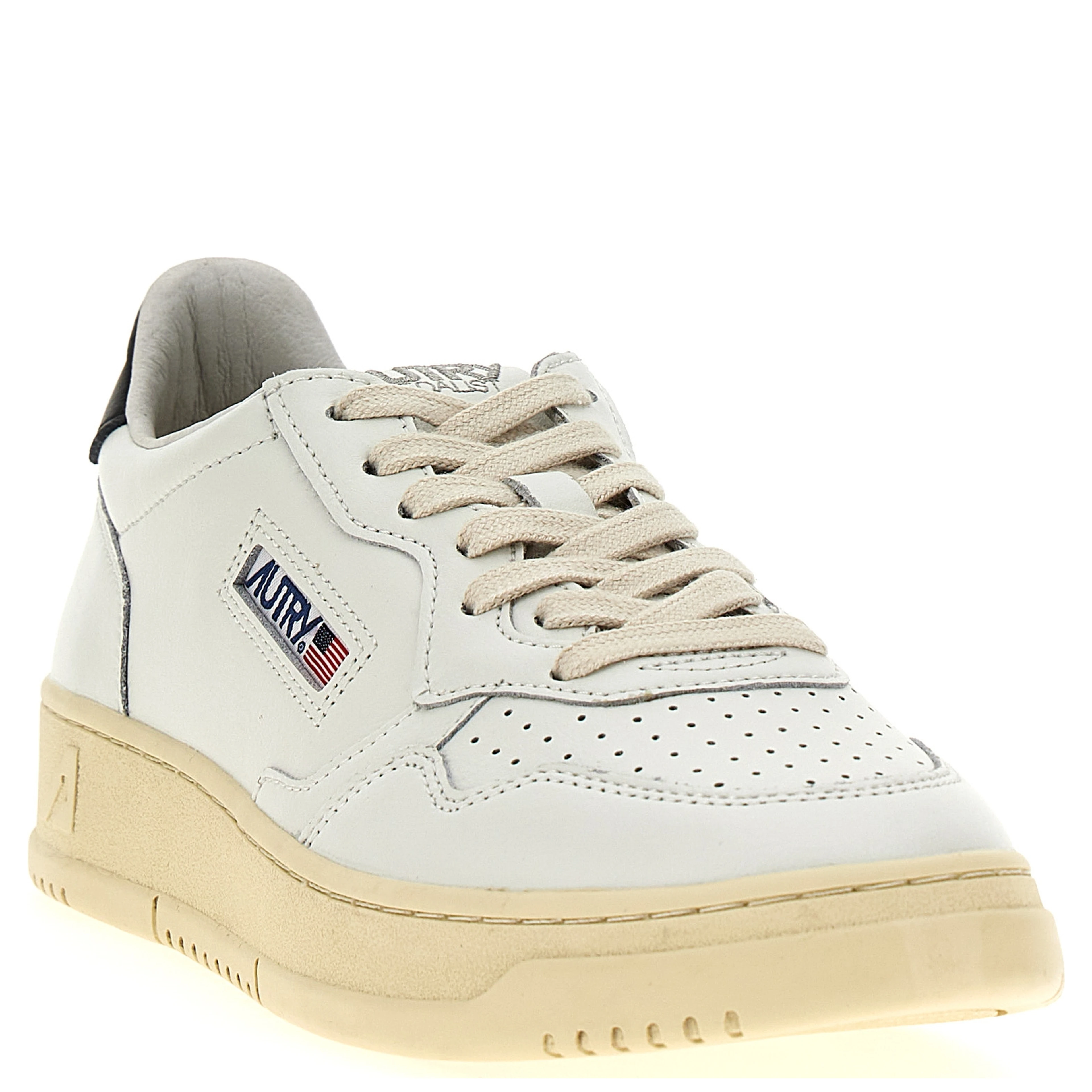 Bicolor Calfskin Low Top Sneakers