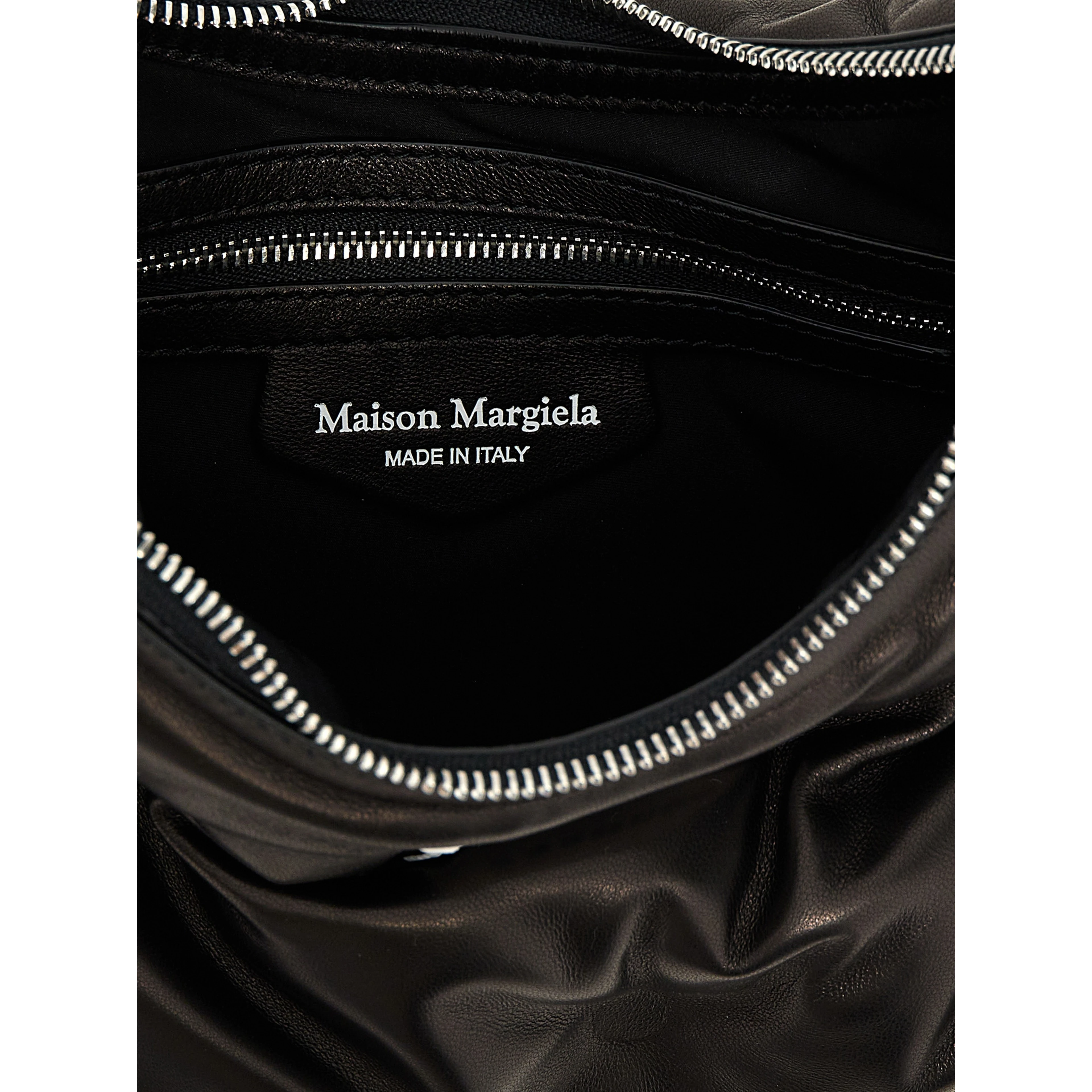 Black Lamb Leather Shoulder Bag