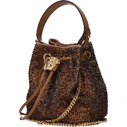 Brown Satin Handbag