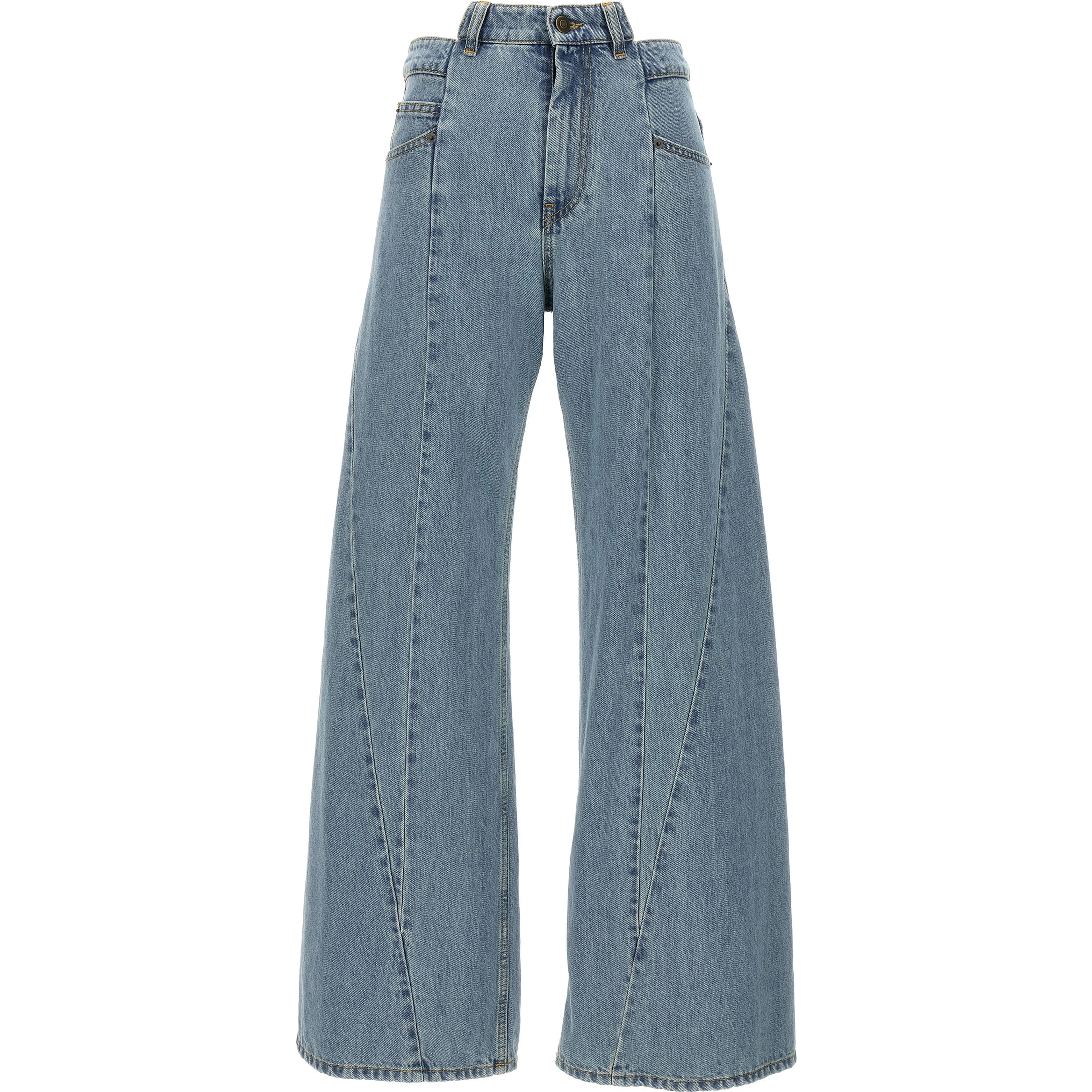 Blue Cotton Jeans Denim