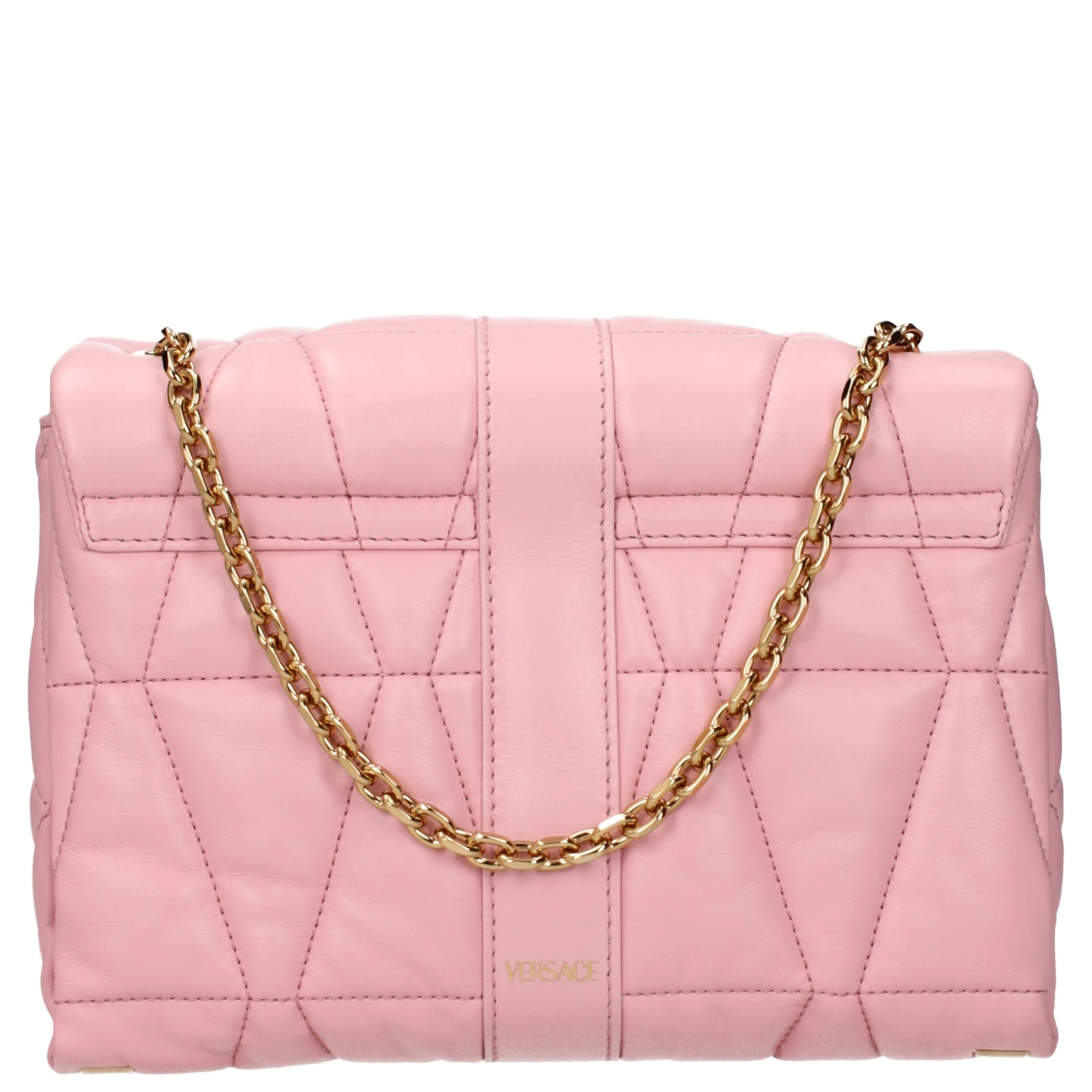 Pink Leather Shoulder Bag