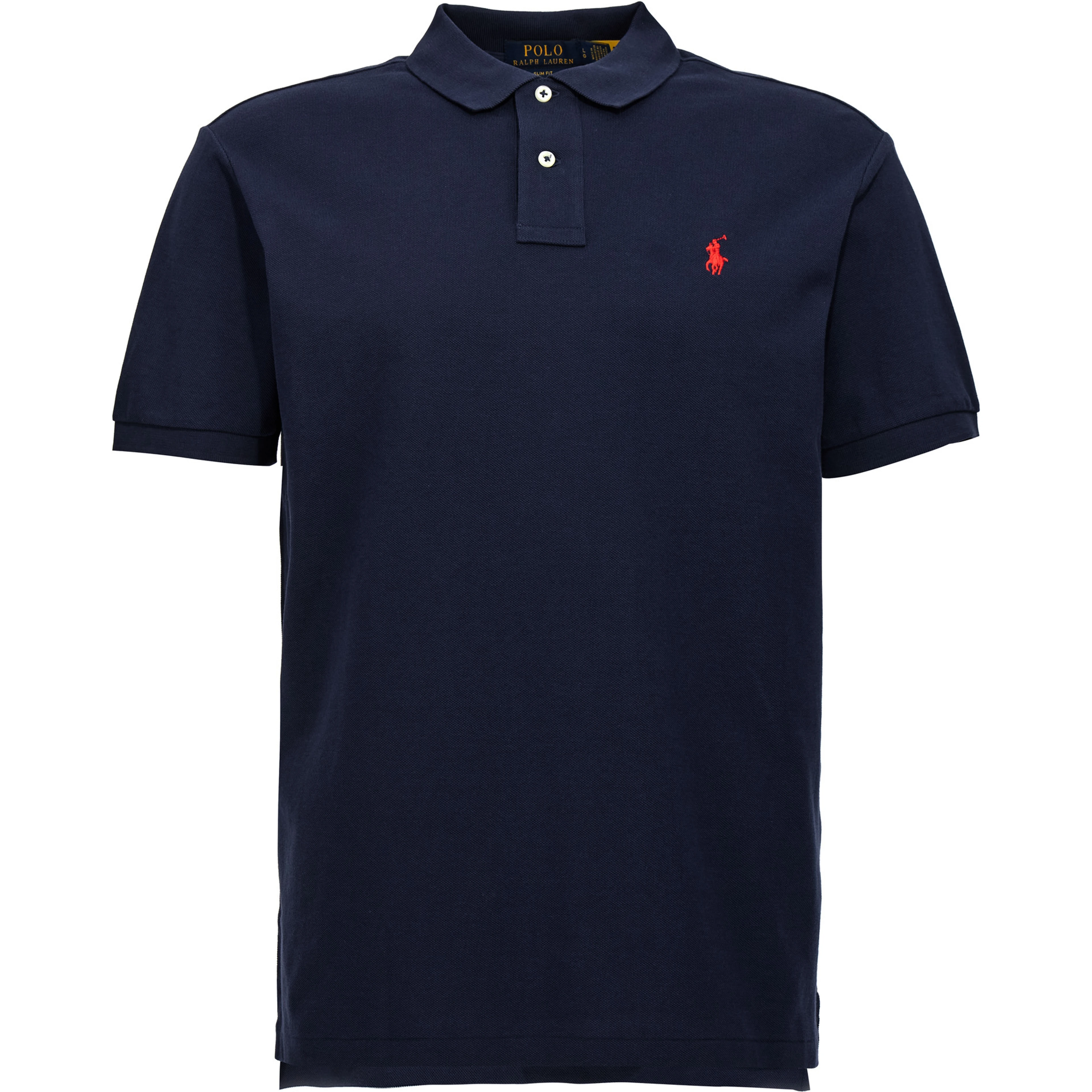 Blue Cotton Polo Shirt