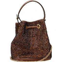 Brown Satin Handbag