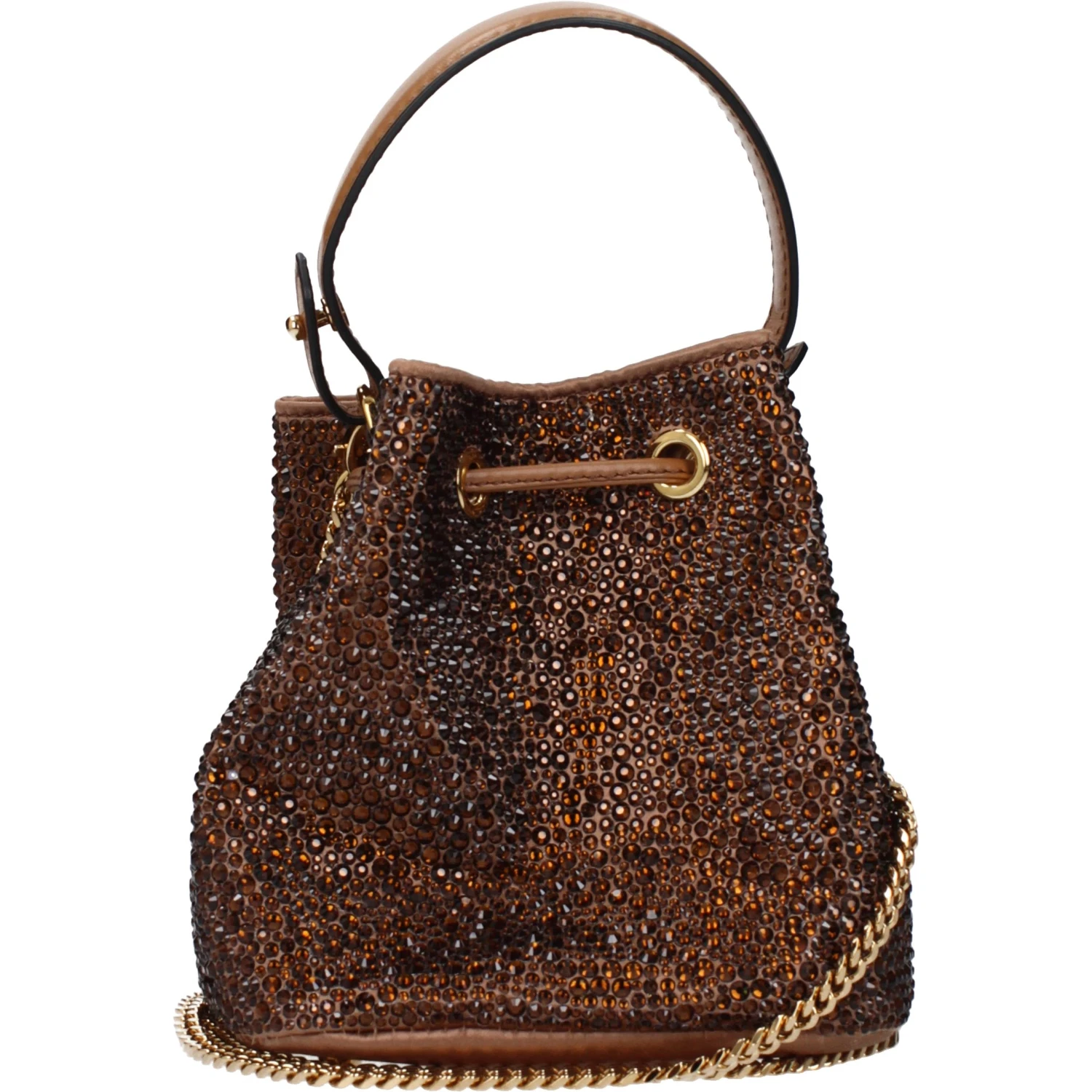 Brown Satin Handbag