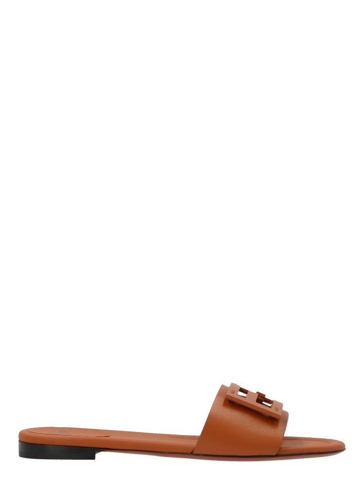 Brown Lamb Leather Slides alternative