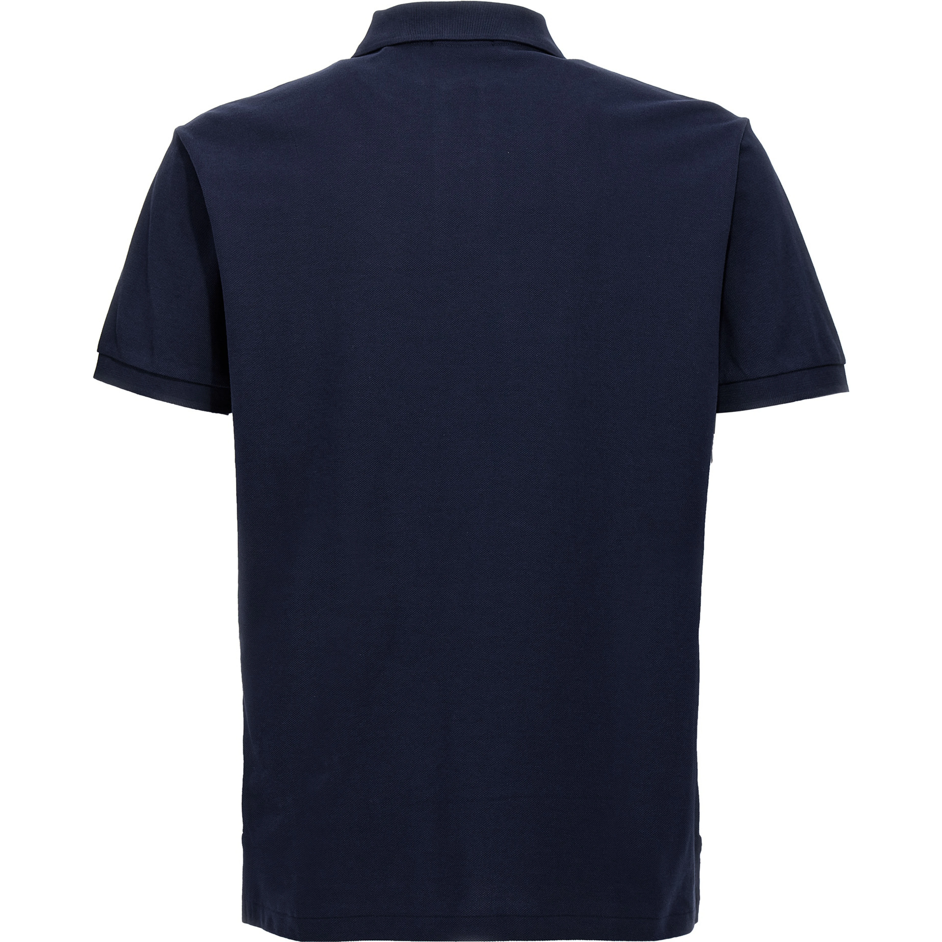 Blue Cotton Polo Shirt
