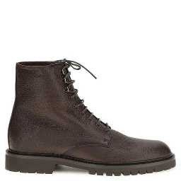 Brown Calf Leather Bos Taurus Lace-Up Boots