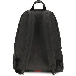 Black Fabric Shoulder Bag