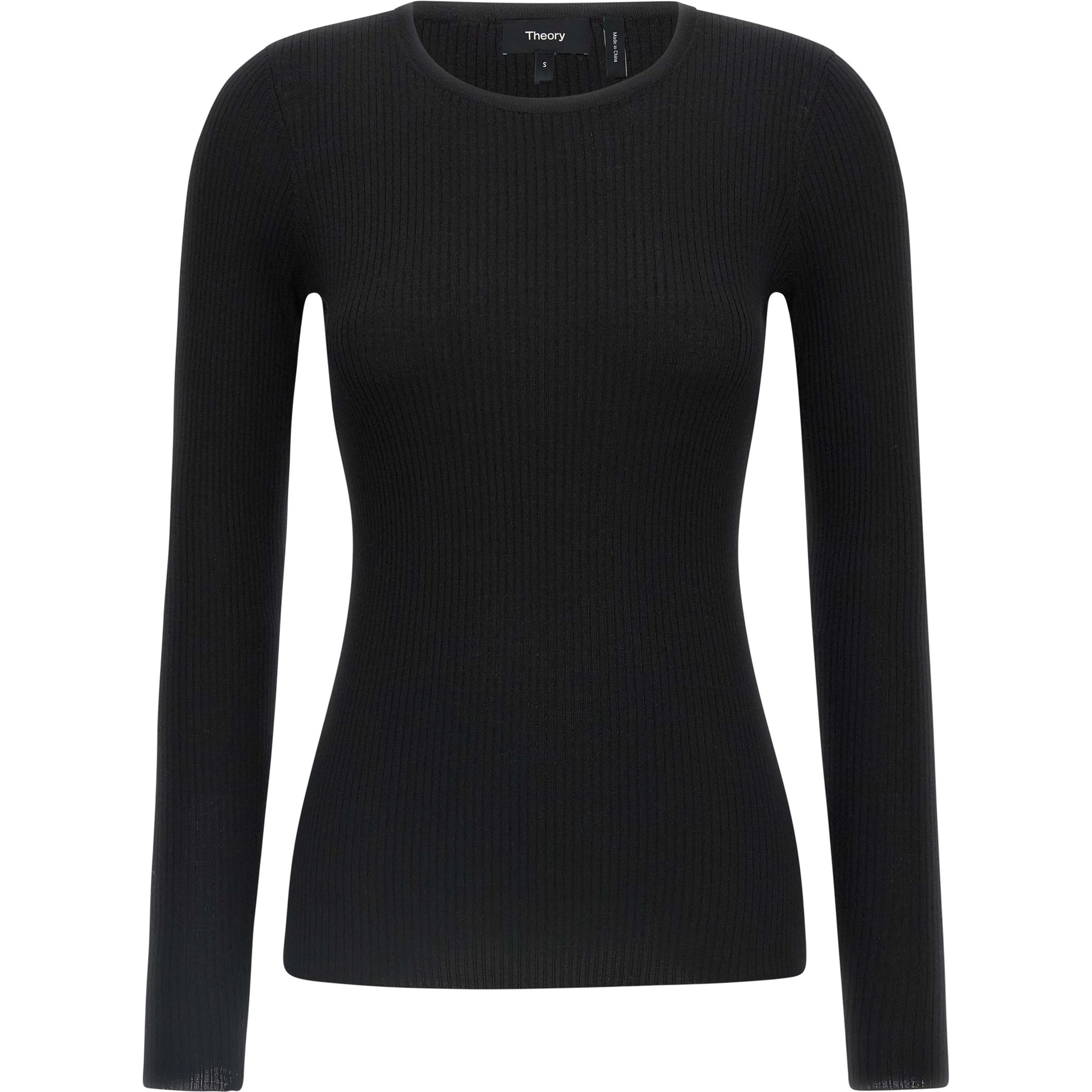 Black Merino Wool Cardigan