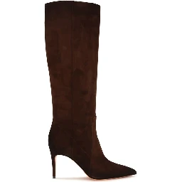 Brown Calf Leather Bos Taurus High Heel Boots