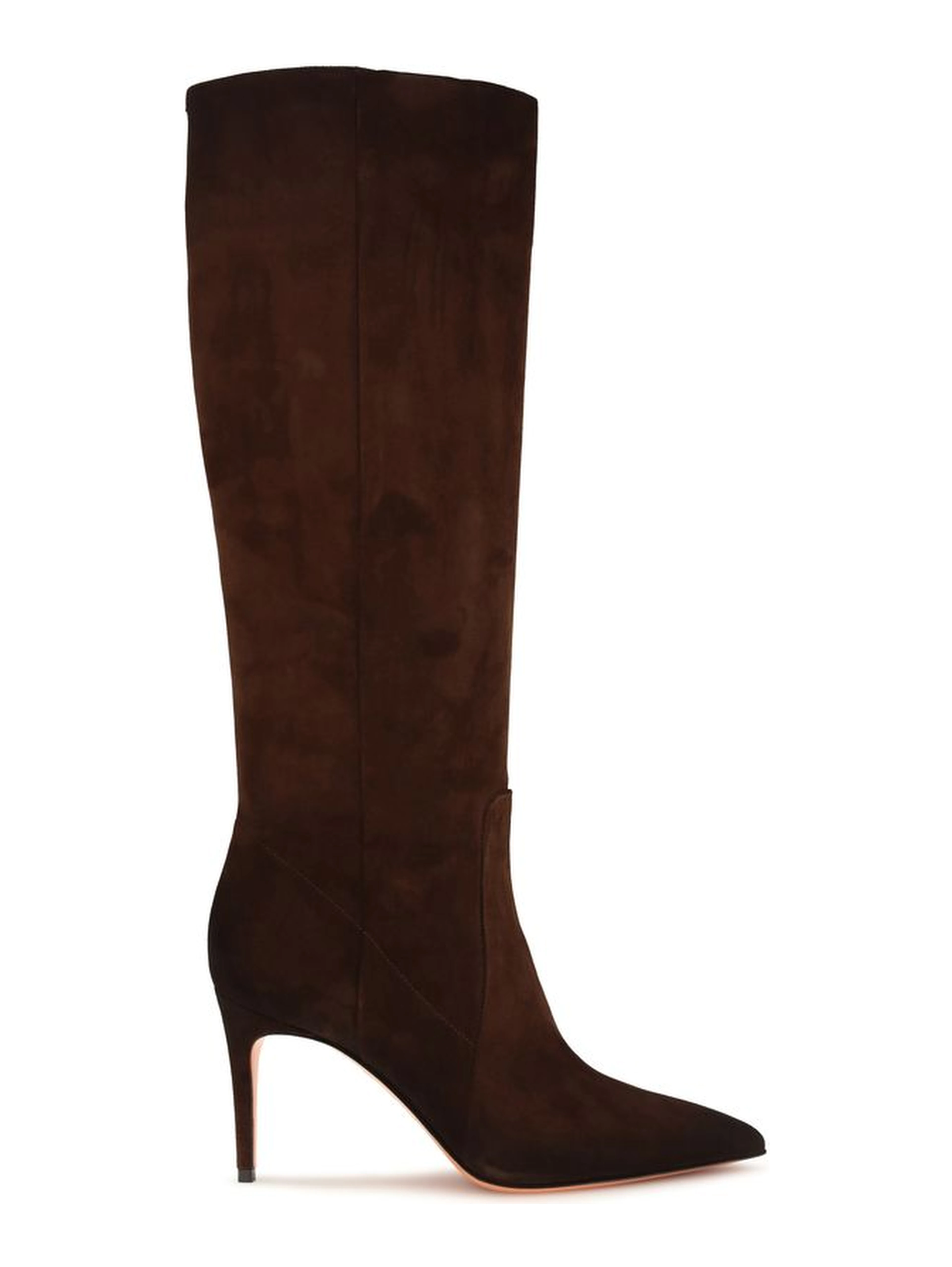 Brown Calf Leather Bos Taurus High Heel Boots
