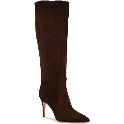 Brown Calf Leather Bos Taurus High Heel Boots