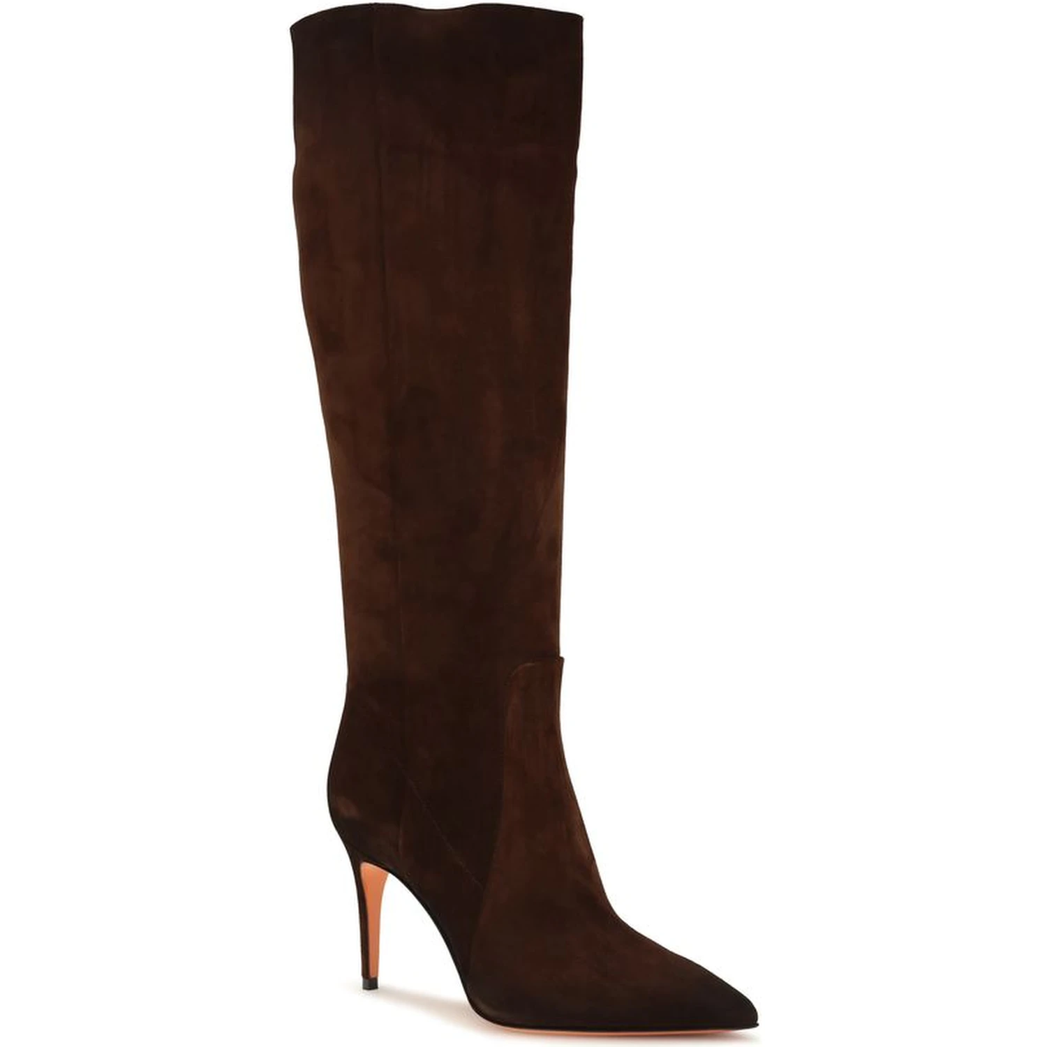 Brown Calf Leather Bos Taurus High Heel Boots