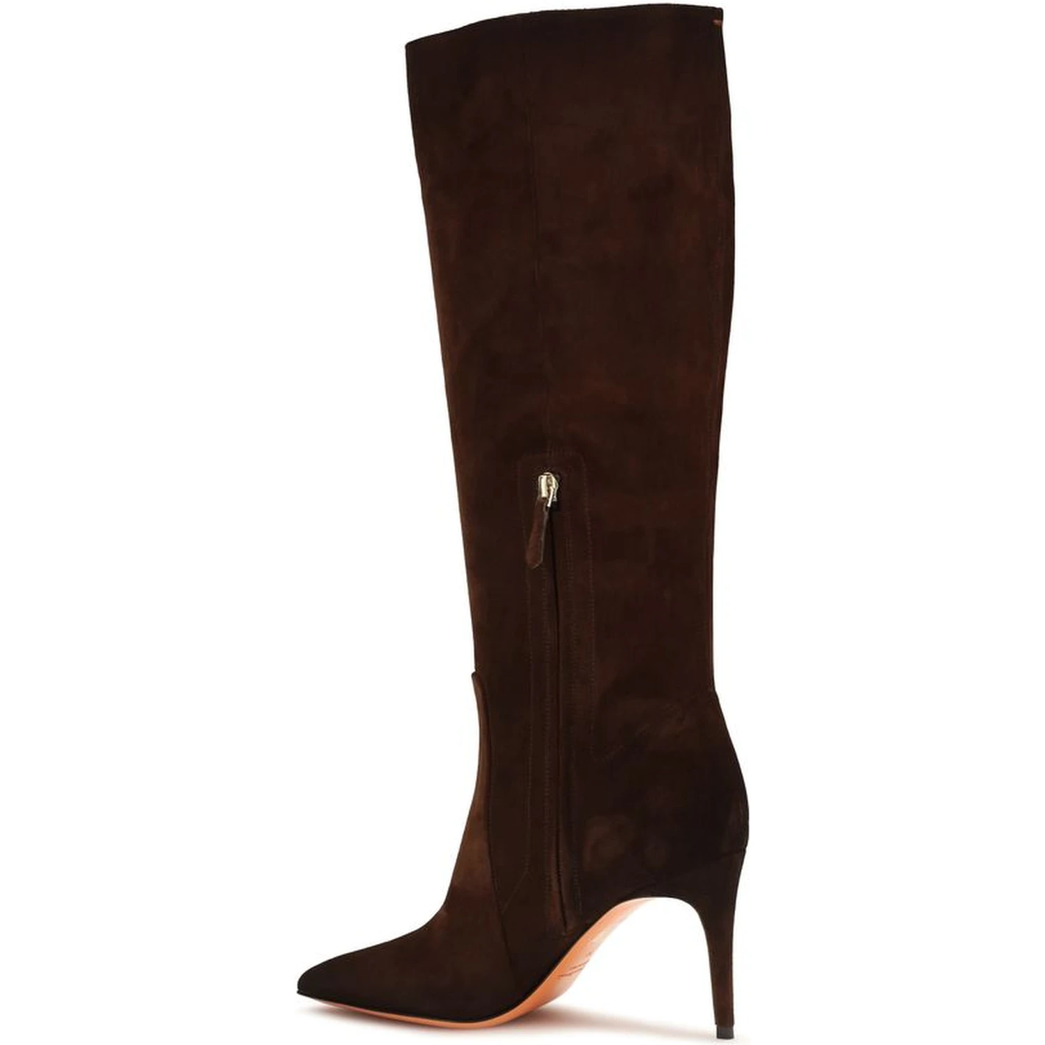 Brown Calf Leather Bos Taurus High Heel Boots