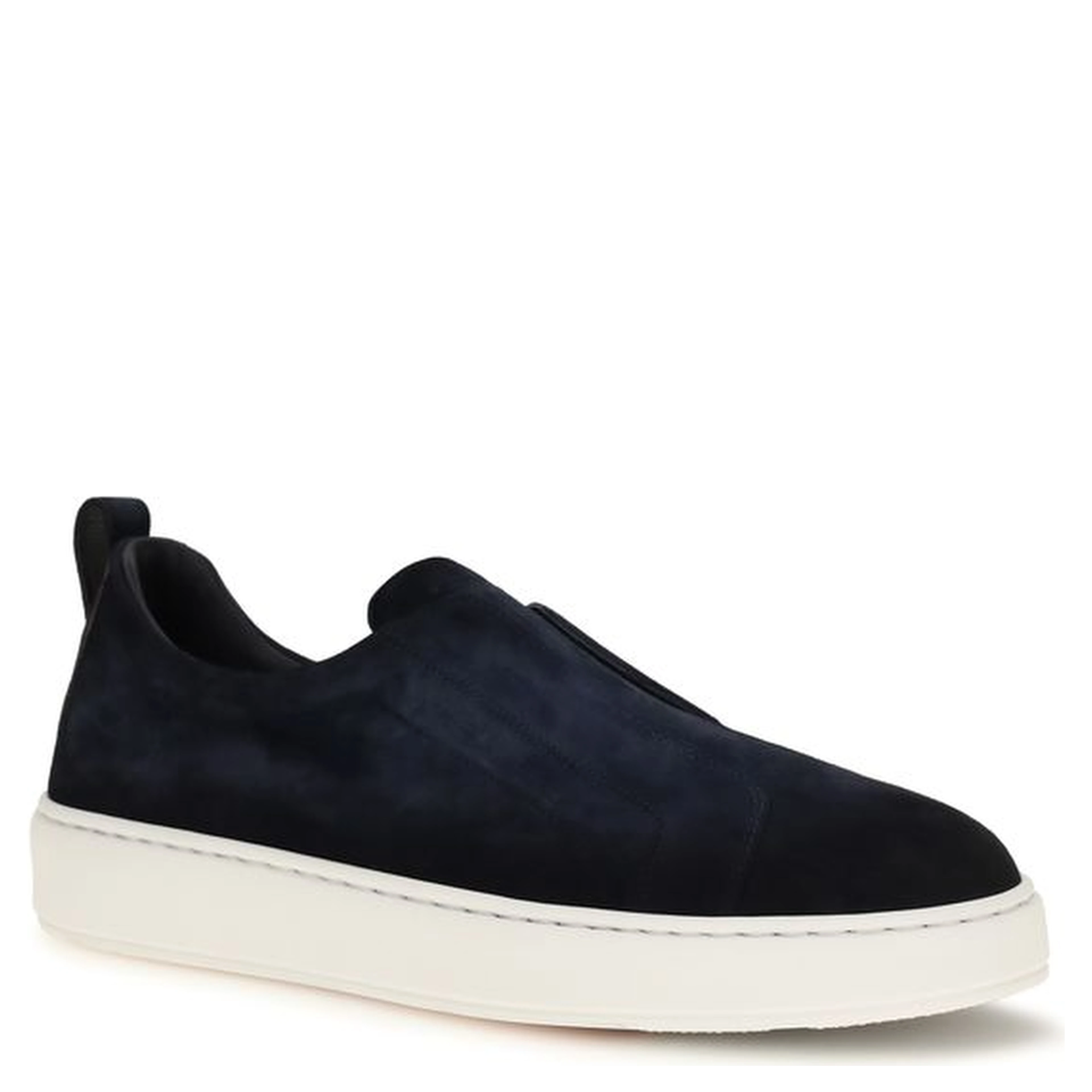 Blue Calf Leather Bos Taurus Sneakers