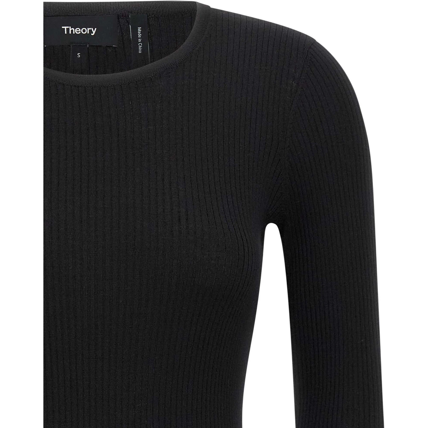 Black Merino Wool Cardigan