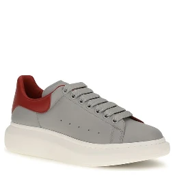 Gray Calf Leather Bos Taurus Platform Sneakers
