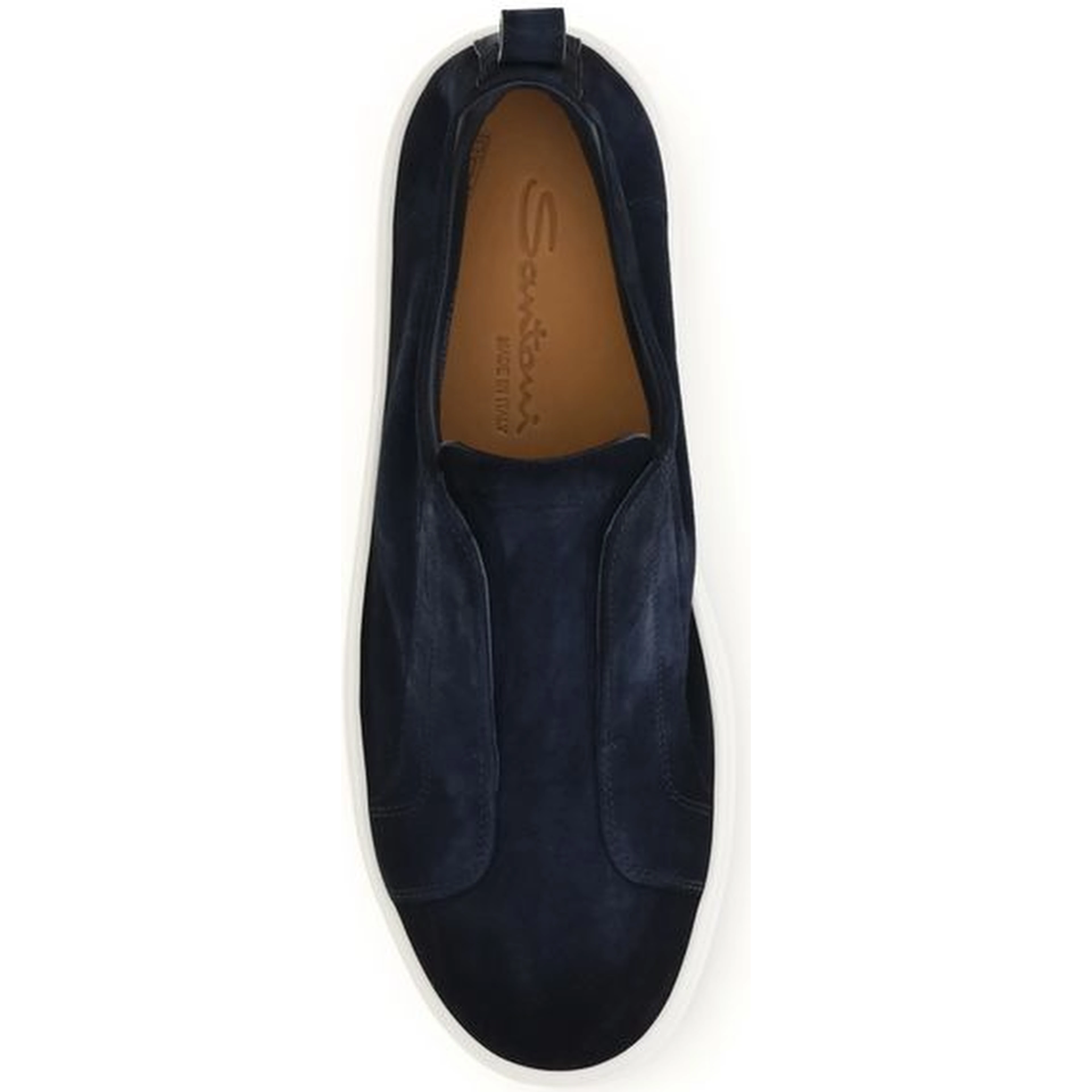 Blue Calf Leather Bos Taurus Sneakers