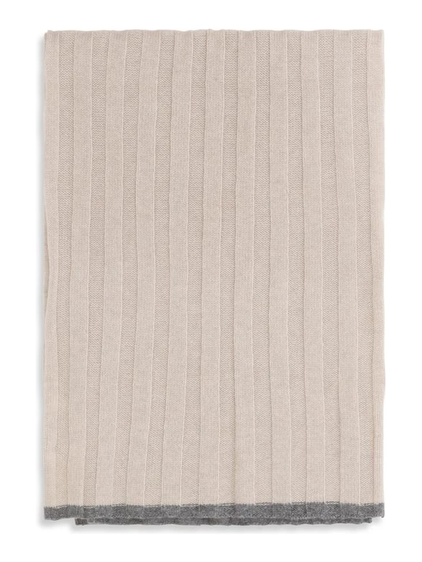 Beige Cashmere Scarf
