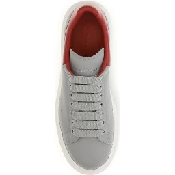 Gray Calf Leather Bos Taurus Platform Sneakers
