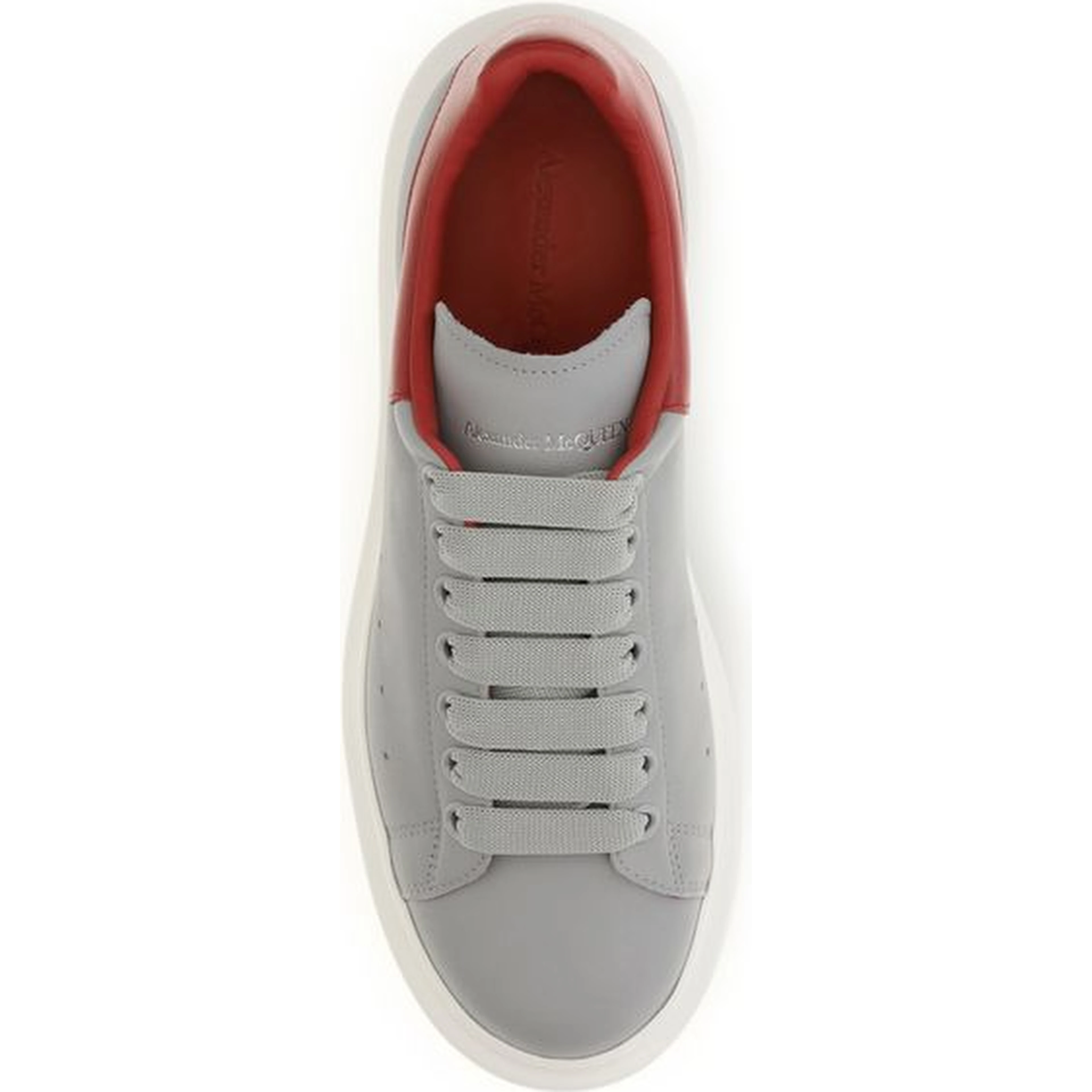 Gray Calf Leather Bos Taurus Platform Sneakers