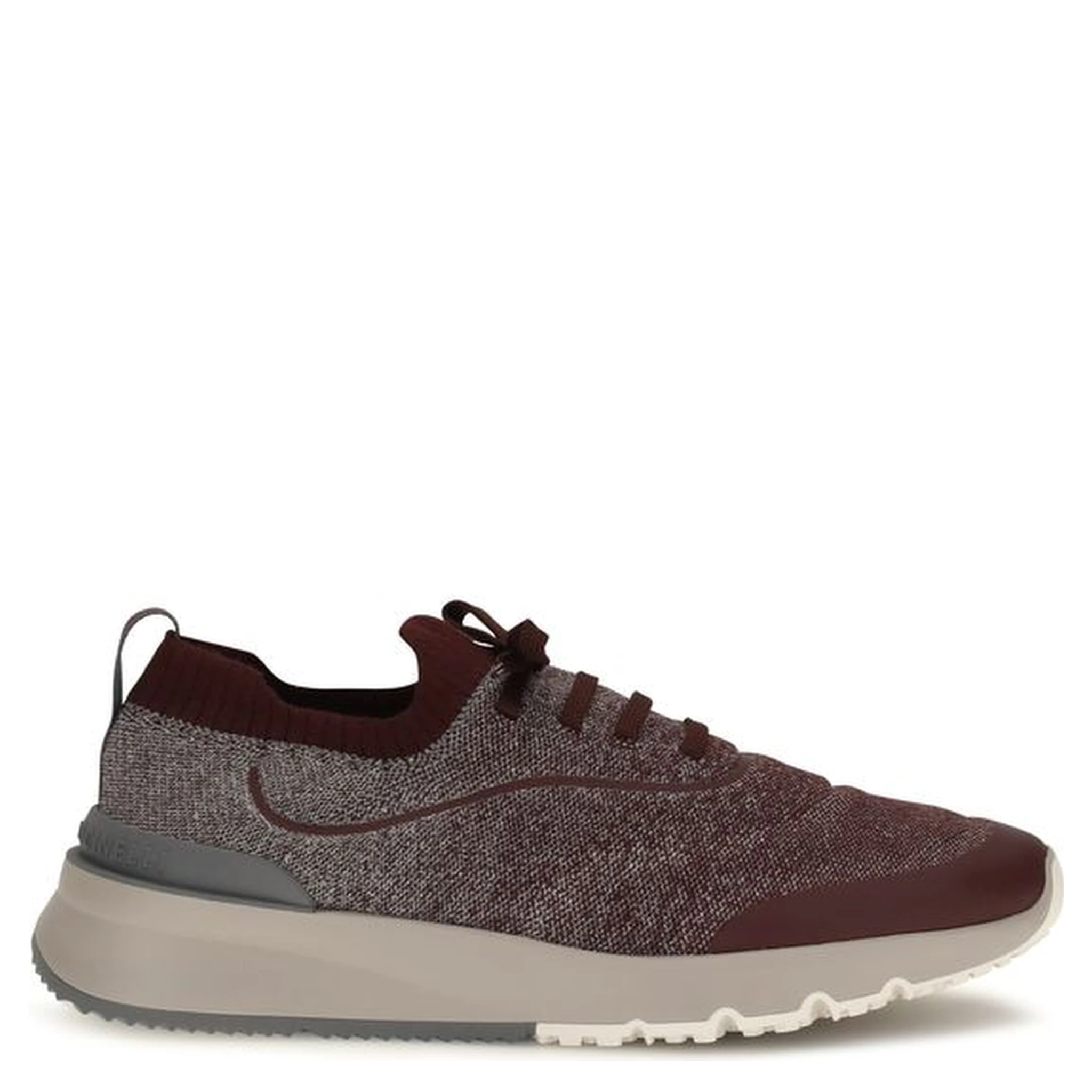 Bordeaux Cotton Athletic Sneakers