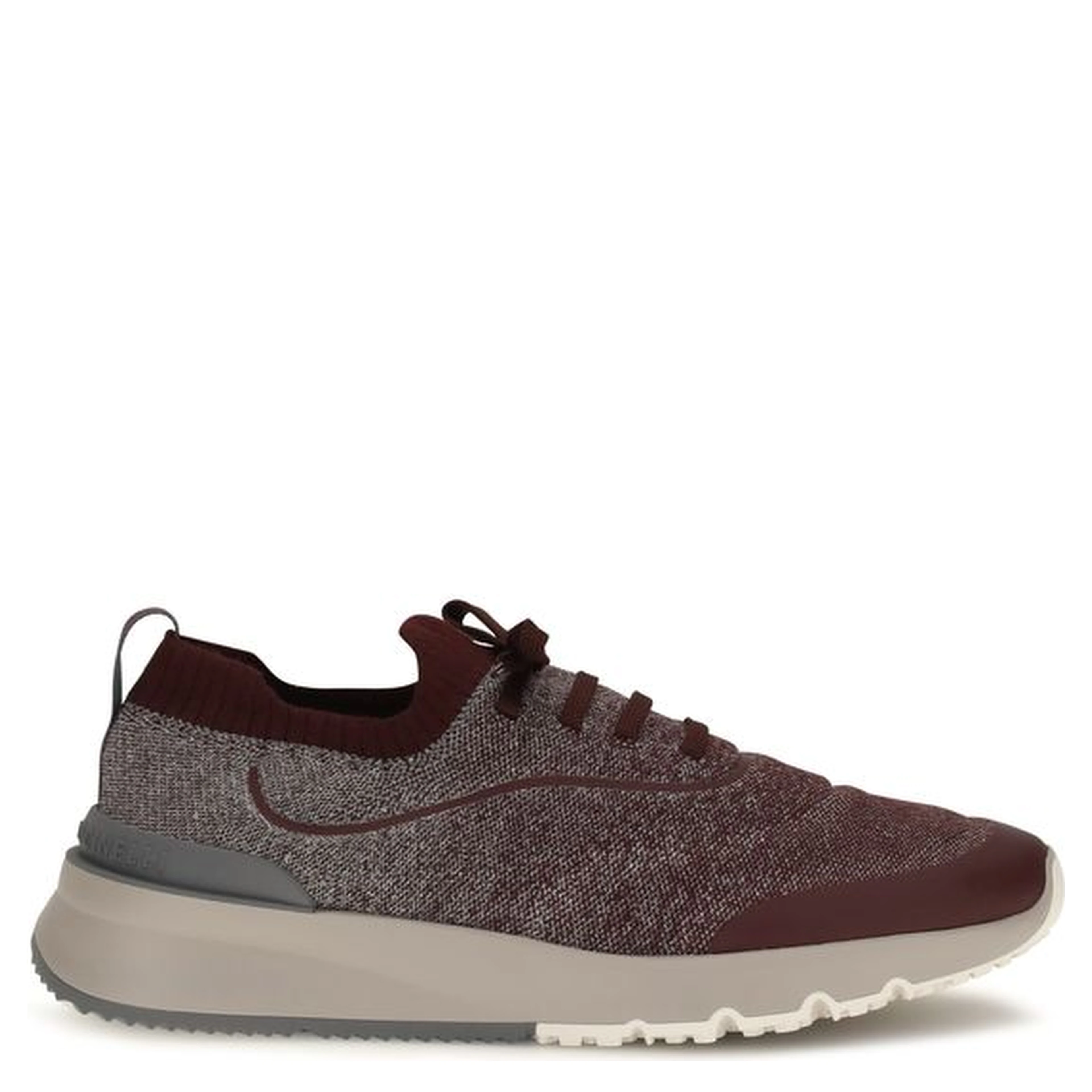 Bordeaux Cotton Athletic Sneakers