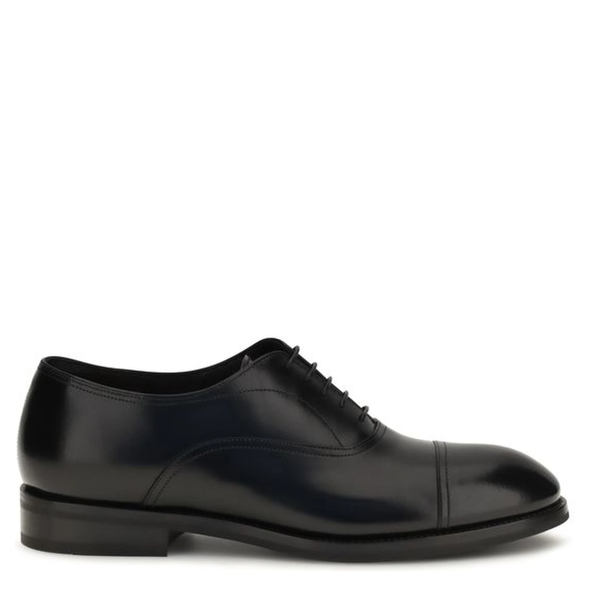 Black Calf Leather Bos Taurus Oxfords And Derbies