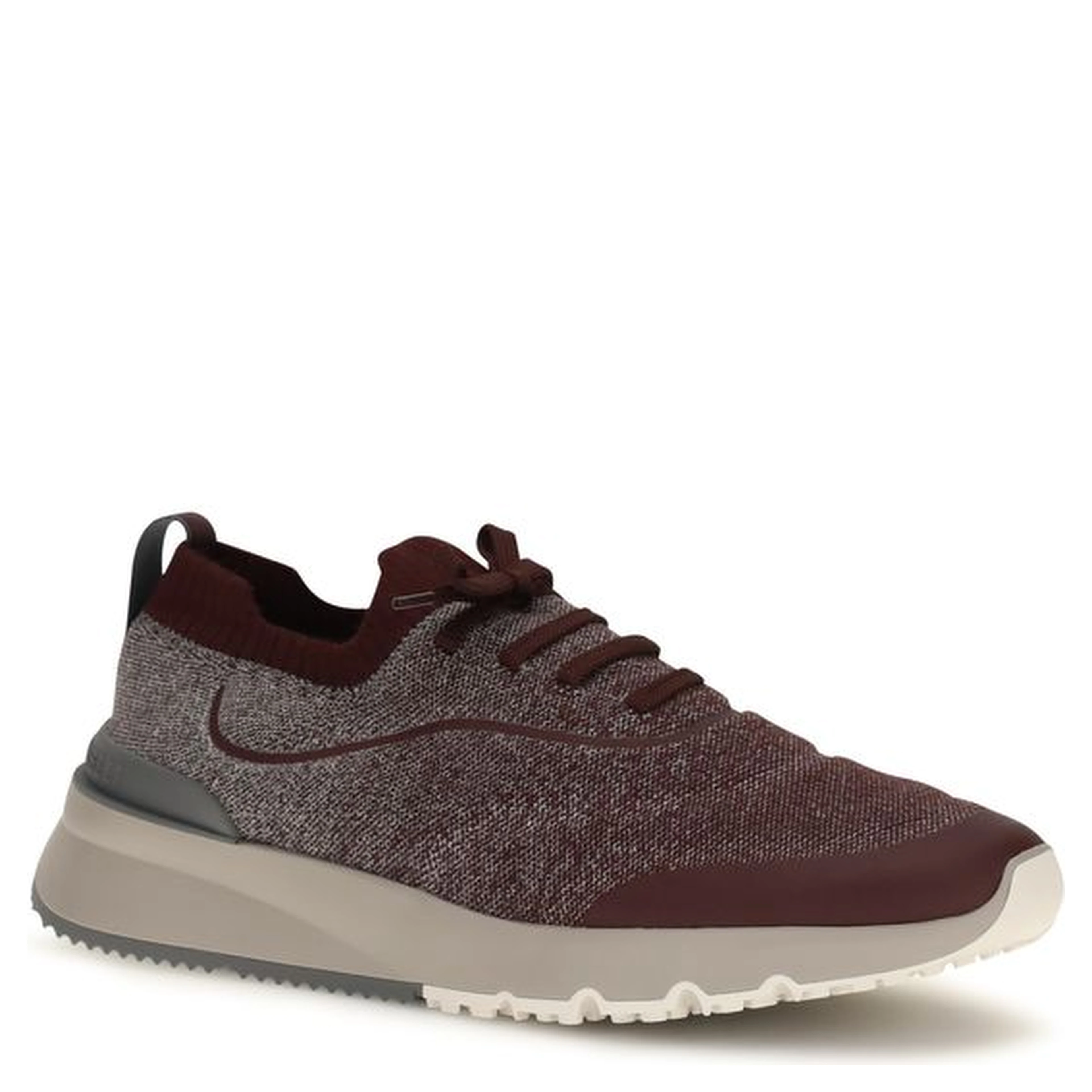 Bordeaux Cotton Athletic Sneakers